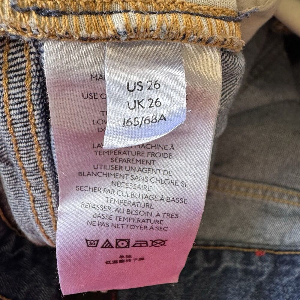 BDG Urban Outfitters Loose Bootcut Jeans Women 26 (30x30) Blue Denim Y2K Baggy - Picture 5 of 10